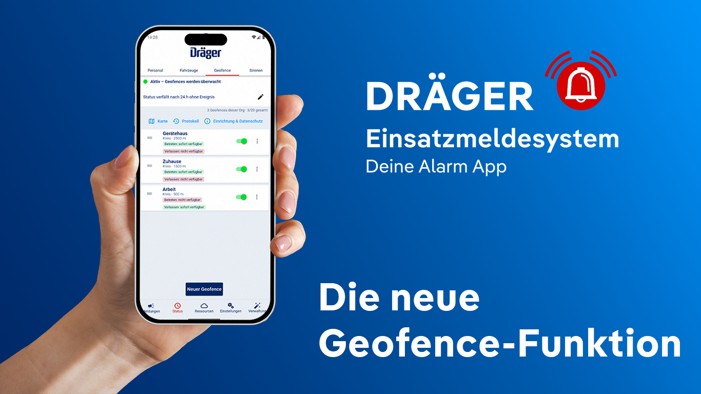 Geofence im Einsatzmeldesystem: Verfügbarkeit automatisch steuern