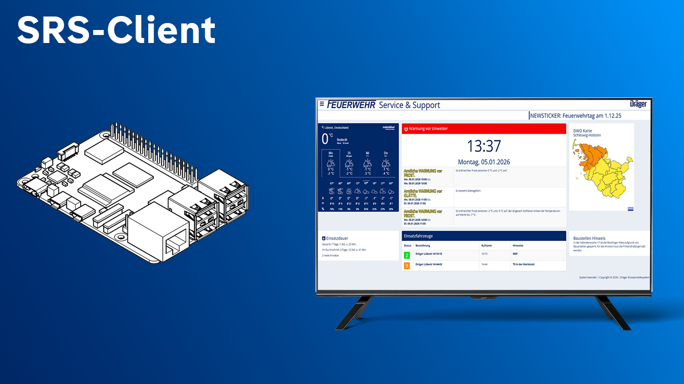 SRS-Client: Raspberry Pi vorbereiten, Alarmmonitor nutzen und Gebäudesteuerung per Webhook konfigurieren