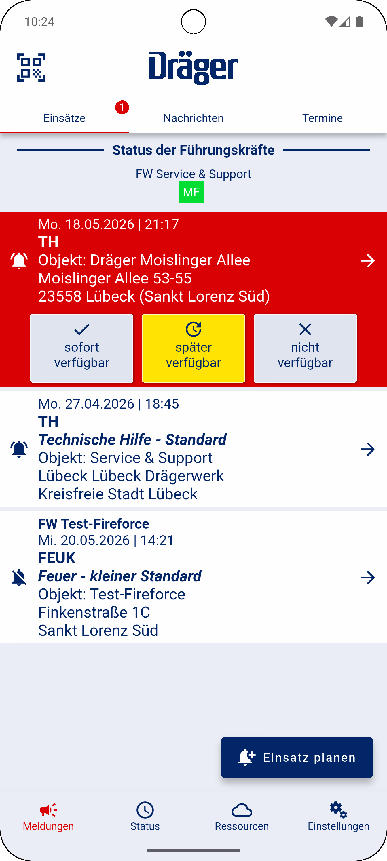 EMS Push-Alarmierung
